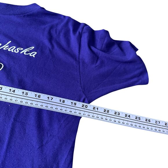 Vintage Velva Sheen Disney Mickey Lahaska T-Shirt Men’s Large Purple 80s USA Tee - Picture 8 of 12